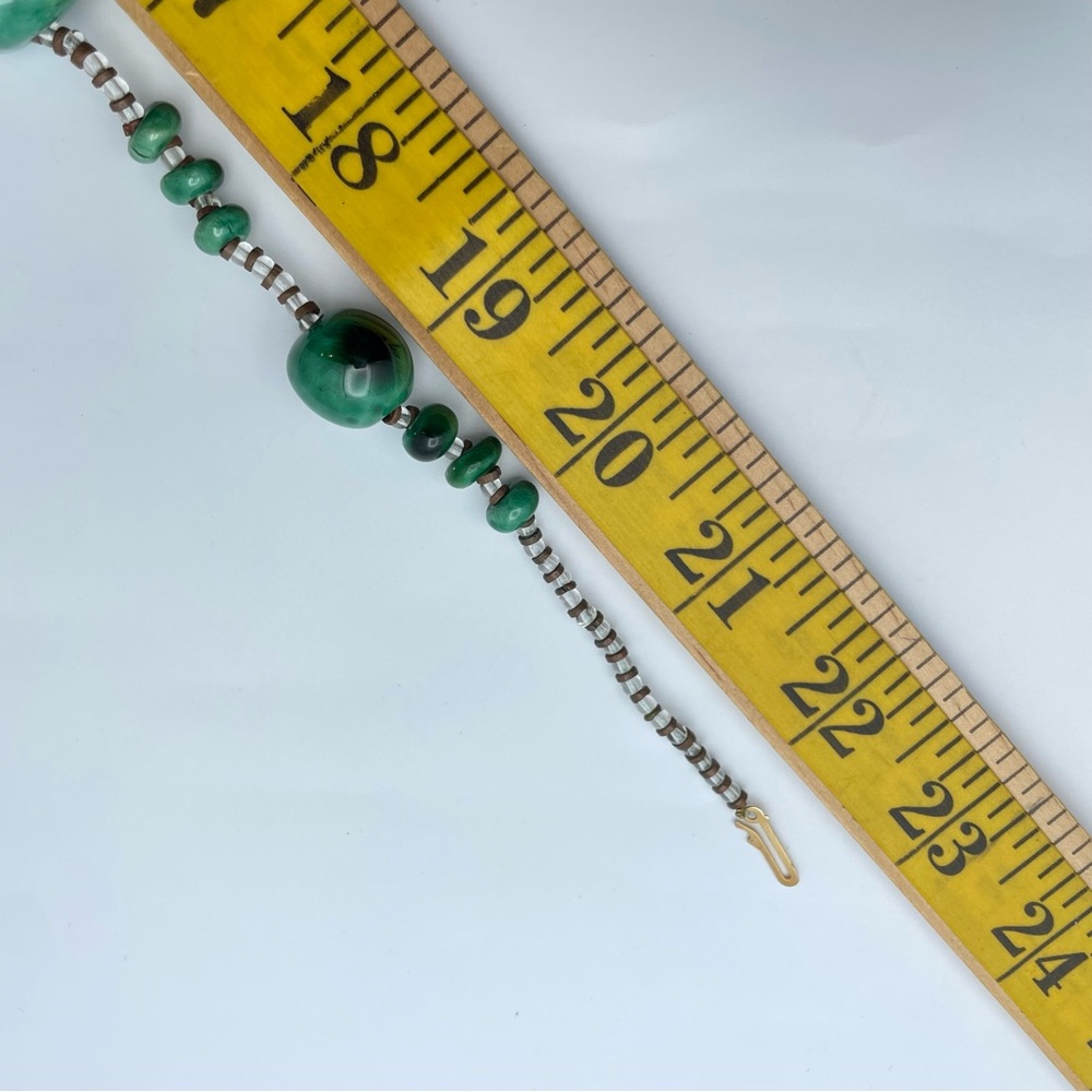 Statement Green Chunky Ceramic Bead Statement Nec… - image 7